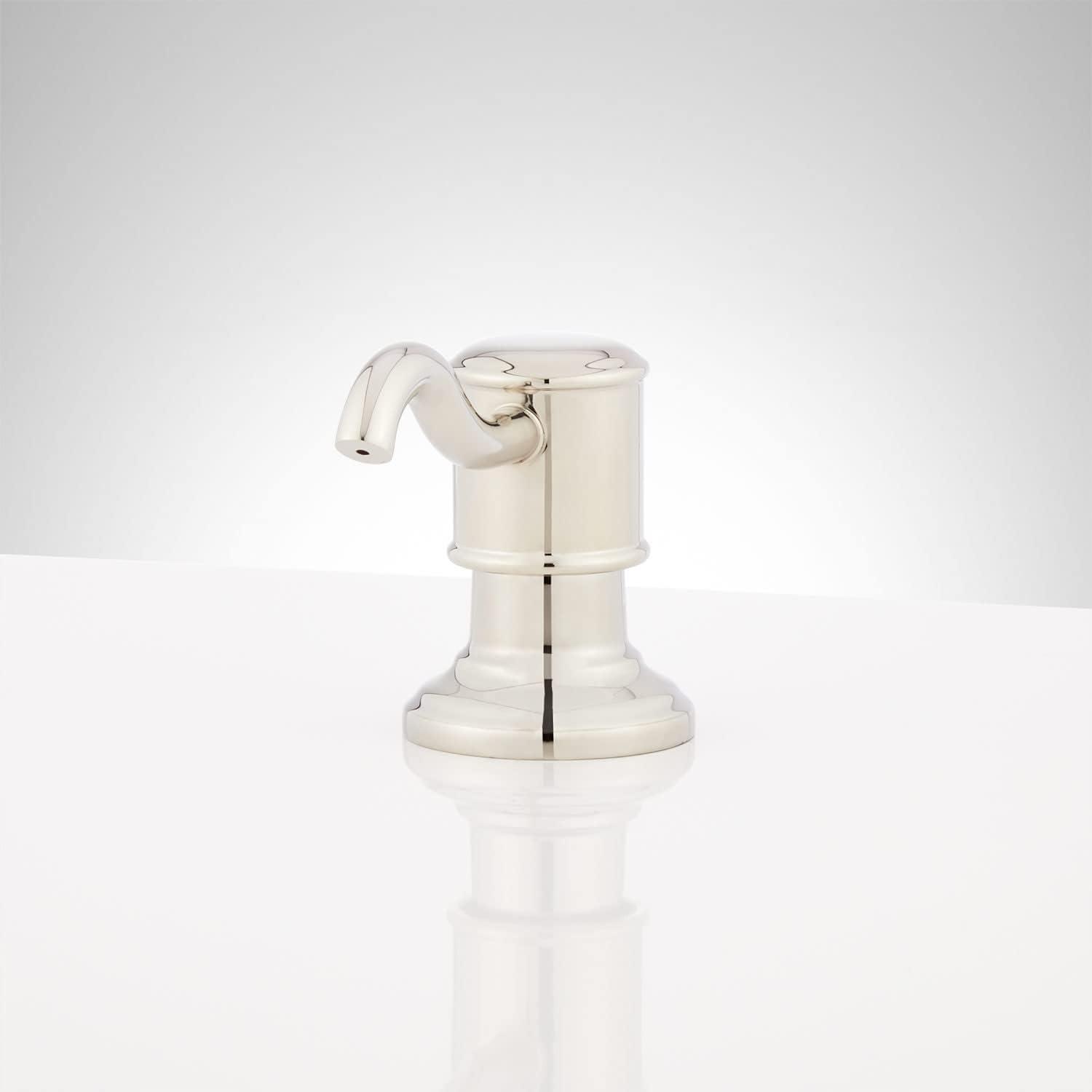 Polished Nickel Vintage Hook Style Soap Dispenser