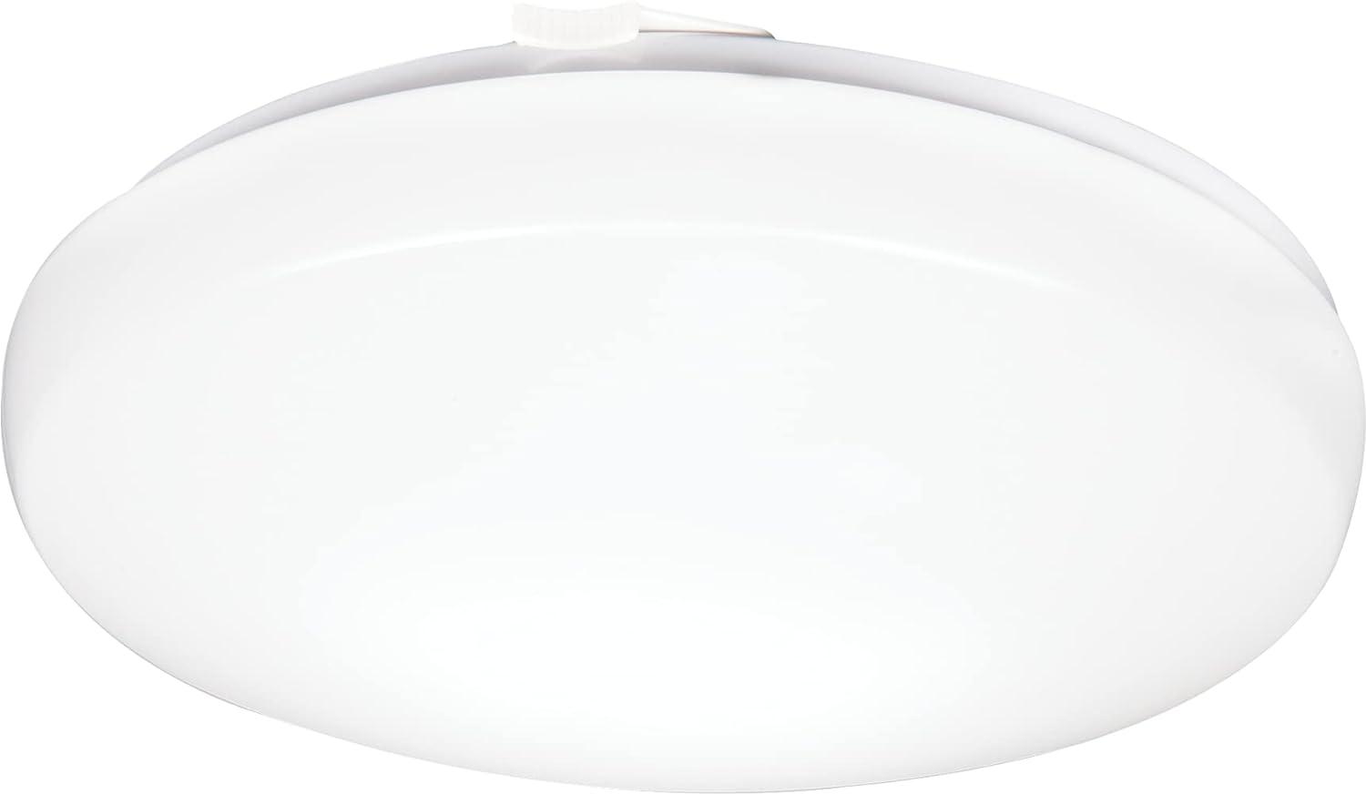 White 14-Inch Round LED Flush Mount Light