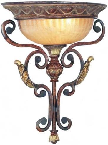 Livex Lighting Villa Verona 1 - Light Wall Light in  Verona Bronze/Aged Gold Leaf