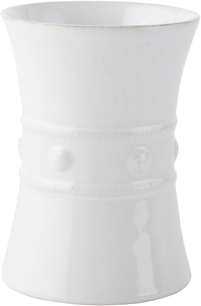 Berry & Thread Utensil Crock/Wine Cooler - Whitewash