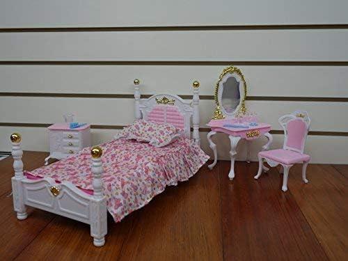 Barbie Size Dollhouse Bedroom and Beauty Play Set