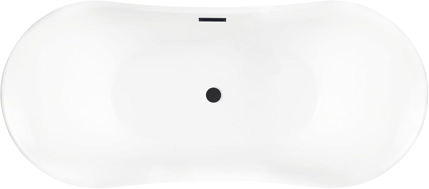 67" x 31" Freestanding Soaking Bathtub