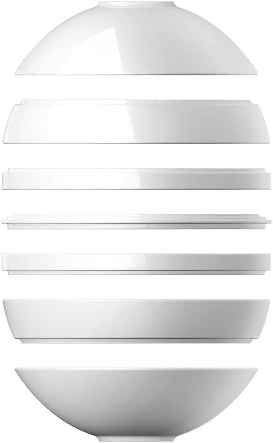 Iconic White Premium Porcelain Dinnerware Set for 2