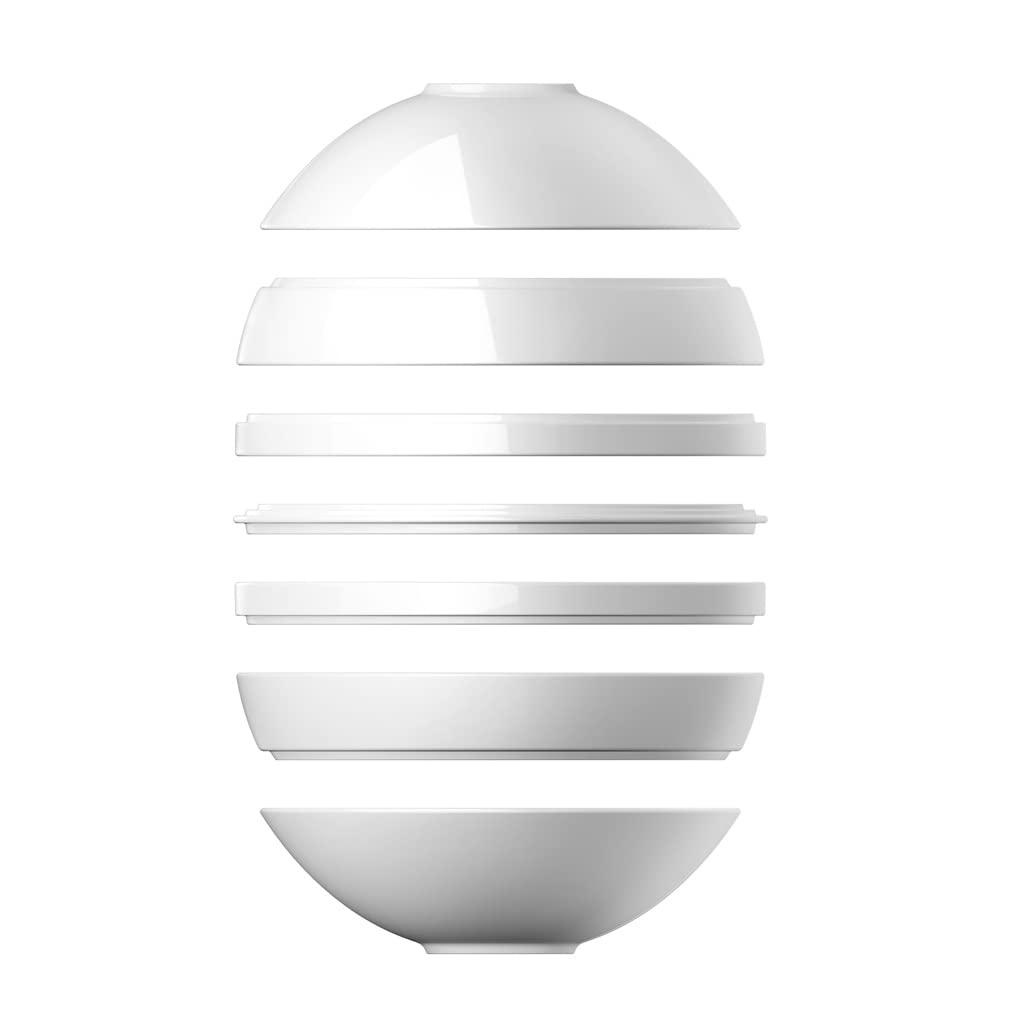 Iconic White Premium Porcelain Dinnerware Set for 2