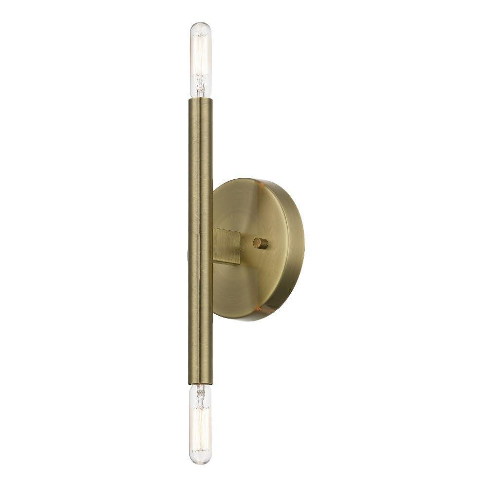 Livex Lighting Copenhagen 2 - Light Wall Light in  Antique Brass
