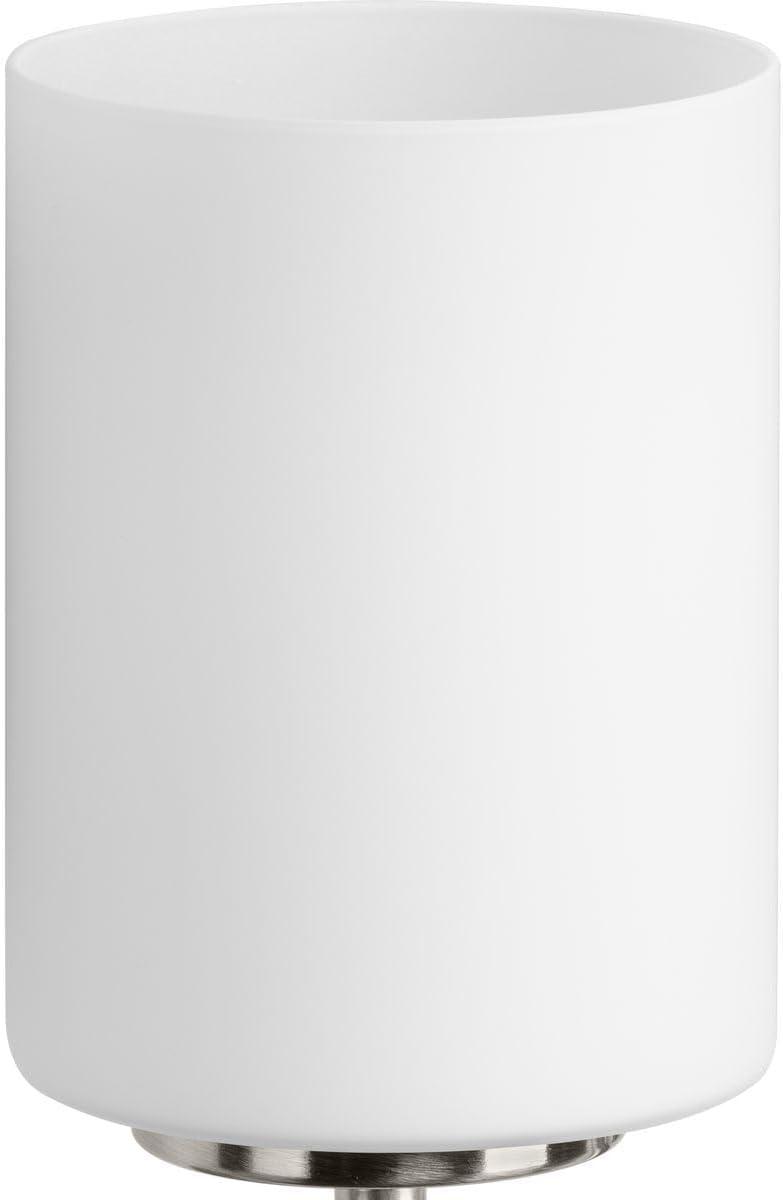 Progress Lighting Replay Collection 3-Light Bath Vanity, Brushed Nickel, Shade Included