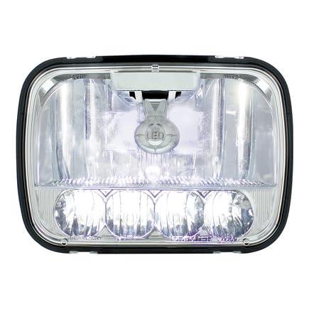 United Pacific 5 High Power LED 5 in x 7 in Crystal Headlight - High and Low Beam Headlight 31297