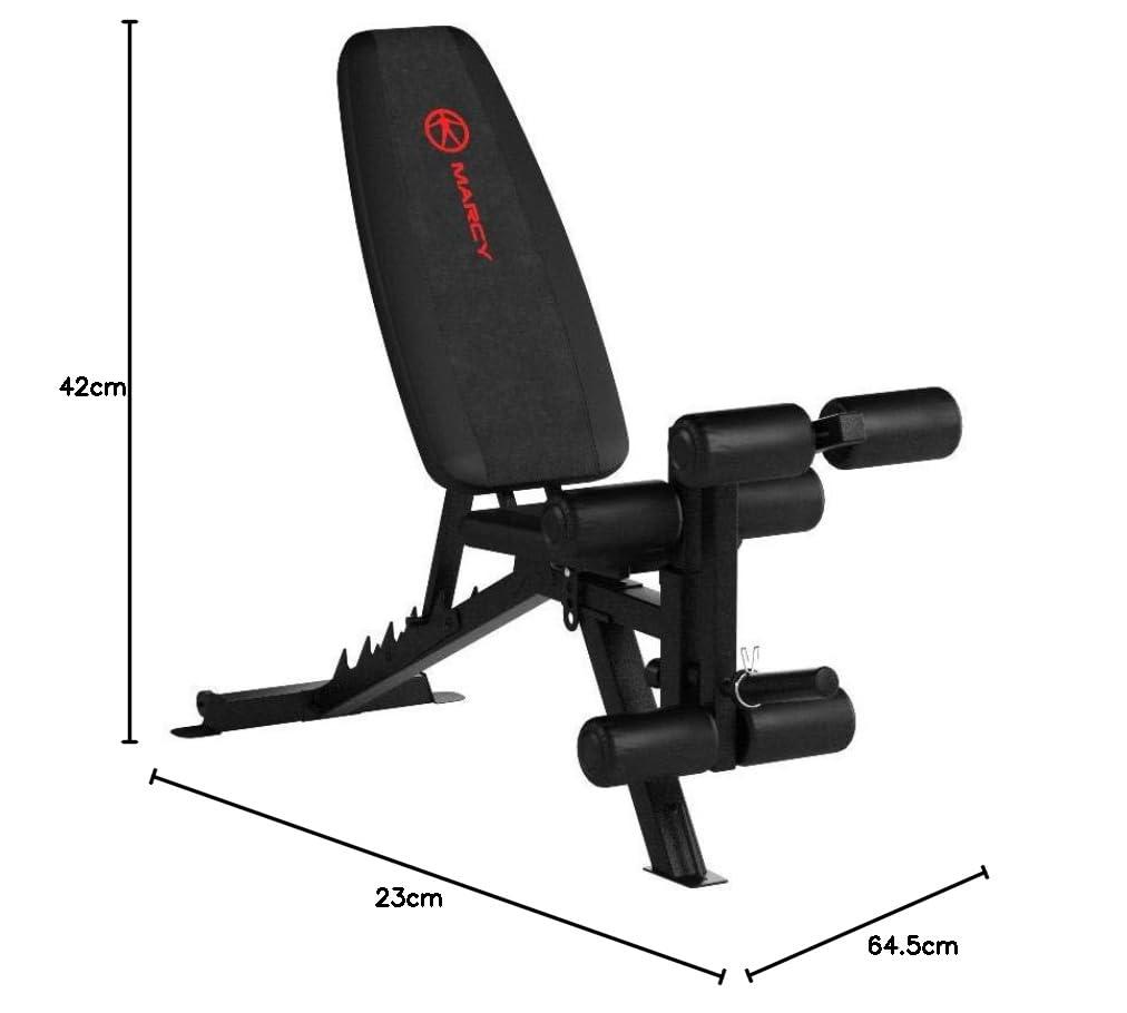 Marcy Deluxe Utility Weight Bench - Red/Black