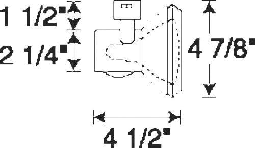 White Copper Halogen Wall Mount Track Light