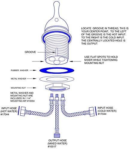 Scandvik Chrome Compact Shower Control Mixer - Single Lever [10500P]