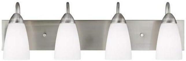 Generation Lighting Seville 28.375-in 4 -Light Brushed Nickel Traditional Vanity light