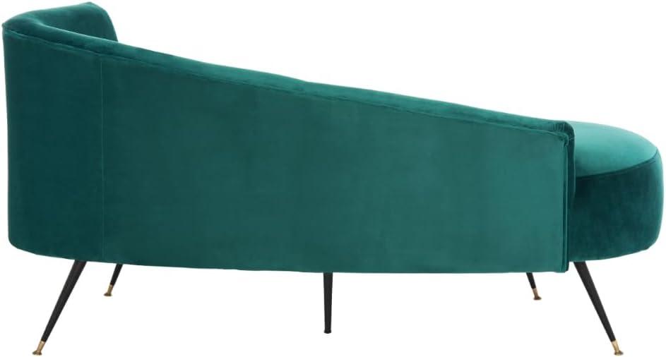 SAFAVIEH Evangeline Parisian Settee Emerald / Black