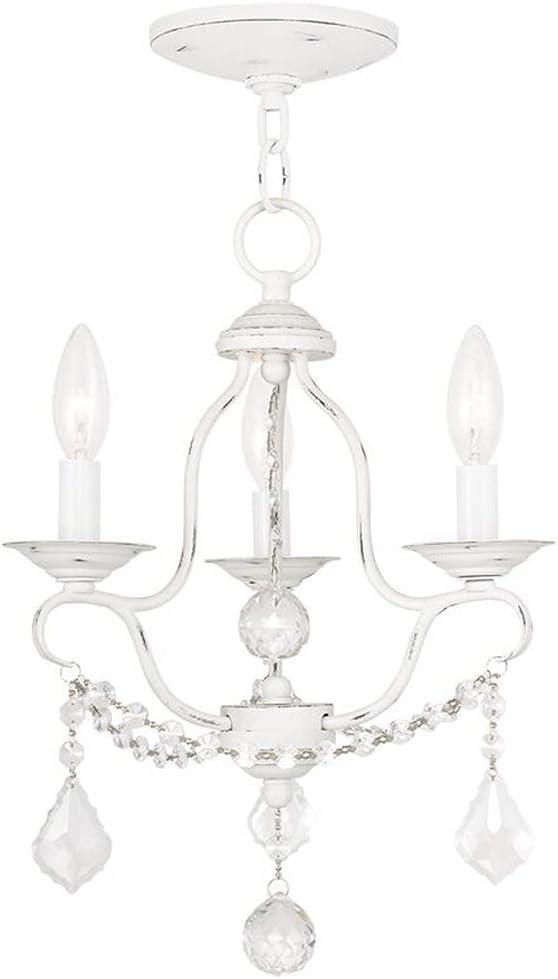 Livex Lighting Chesterfield 3 - Light Chandelier in  Antique White