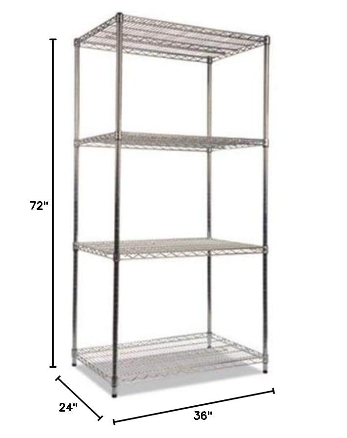 Alera® 36'' W Metal Shelving Unit