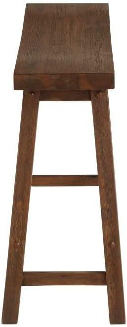 Boraam Wood Sonoma Backless Dining Bench - Chestnut Wire-Brush Finish