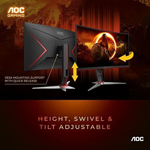 AOC 32" Curved QHD Gaming Monitor with 165Hz Refresh Rate