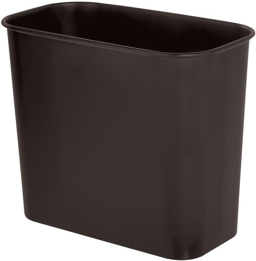 iDESIGN Small Bathroom Trash Can Mia Collection Bronze