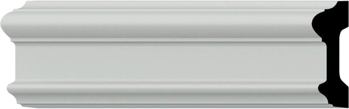 Ekena Millwork 3 5/8"H x 1 1/4"P x 94 1/2"L Bedford Chair Rail (Set of 2)