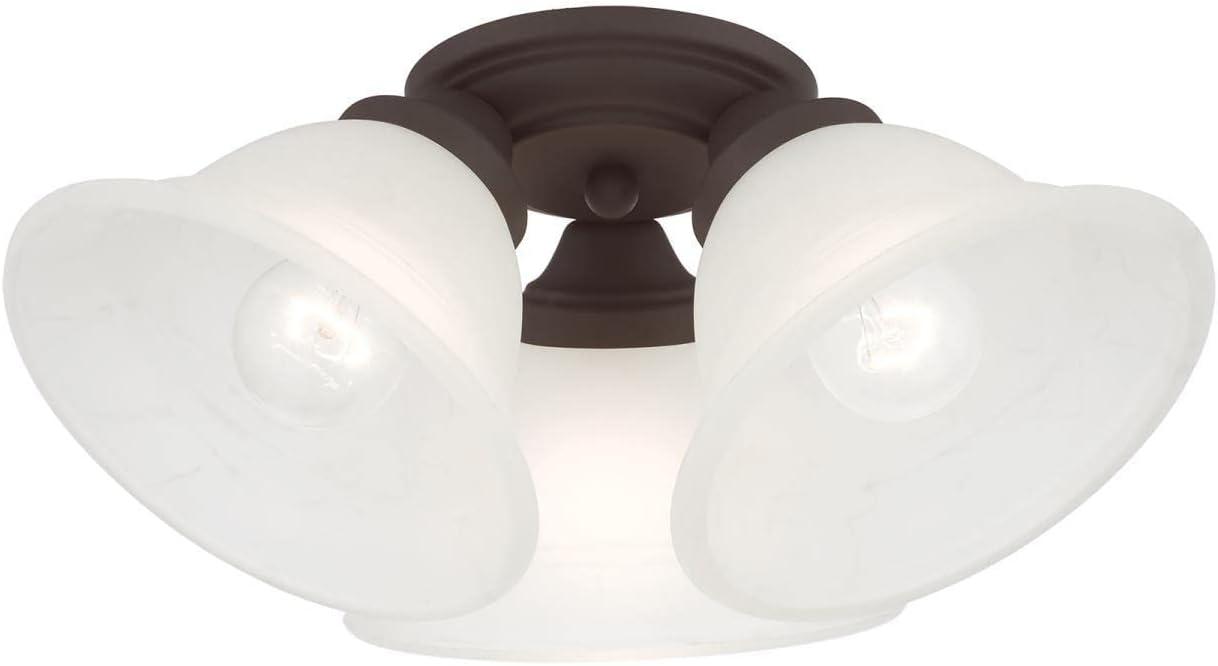 Livex Lighting Wynnewood 3 - Light Flush Mount in  Bronze