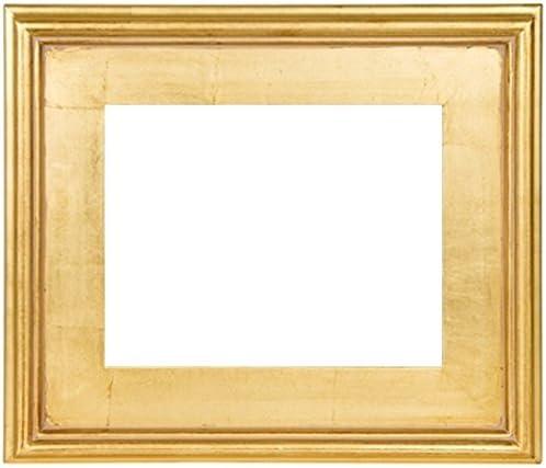 Creative Mark Plein Air Wooden Picture Frame - 5X7 Gold - Professional Single Frame for Art Panels, Stretched Canvas, Pictures and More, glass and backing not included