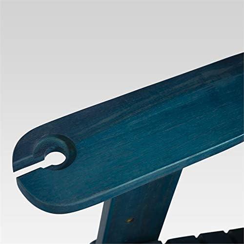 Navy Blue Solid Acacia Wood Outdoor Adirondack Chair