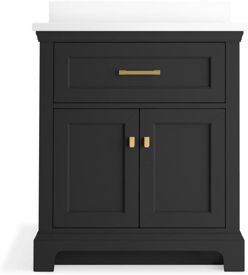 Charlemont 30 In. Bathroom Vanity Cabinet With Sink And Quartz Top