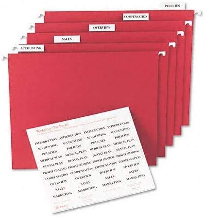 Avery Consumer Products Avery® Laser/Ink Jet Inserts For Hanging File Fold Paper Hanging Files Cabinet
