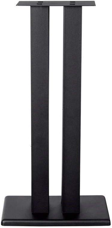 Monolith 28 Inch Speaker Stand (Each) - Black | Supports 100 lbs, Adjustable Spikes, Compatible With Bose, Polk, Sony, Yamaha, Pioneer and others