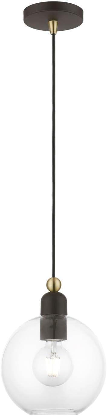 Livex Lighting Downtown 1 - Light Pendant in  Bronze/Antique Brass