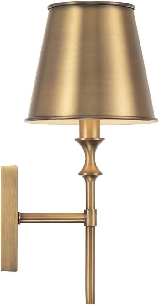 Capital Lighting Whitney 1 - Light Wall Light in  Aged Brass