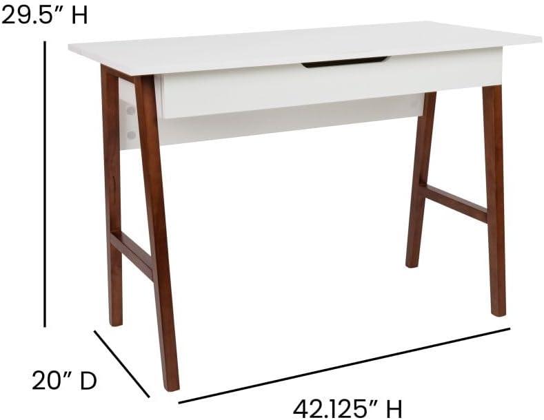 Ferebee Home Office Writing Computer Desk with Drawer - Table Desk