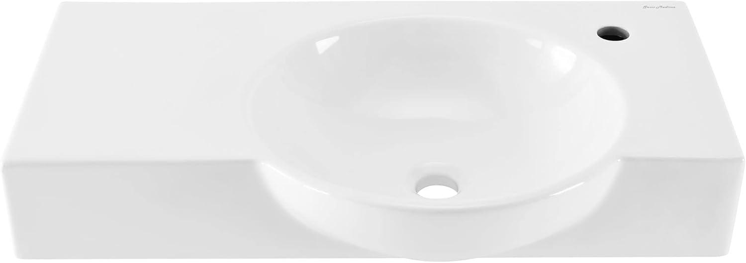 Château 30" Right Side Faucet Wall-Mount Bathroom Sink