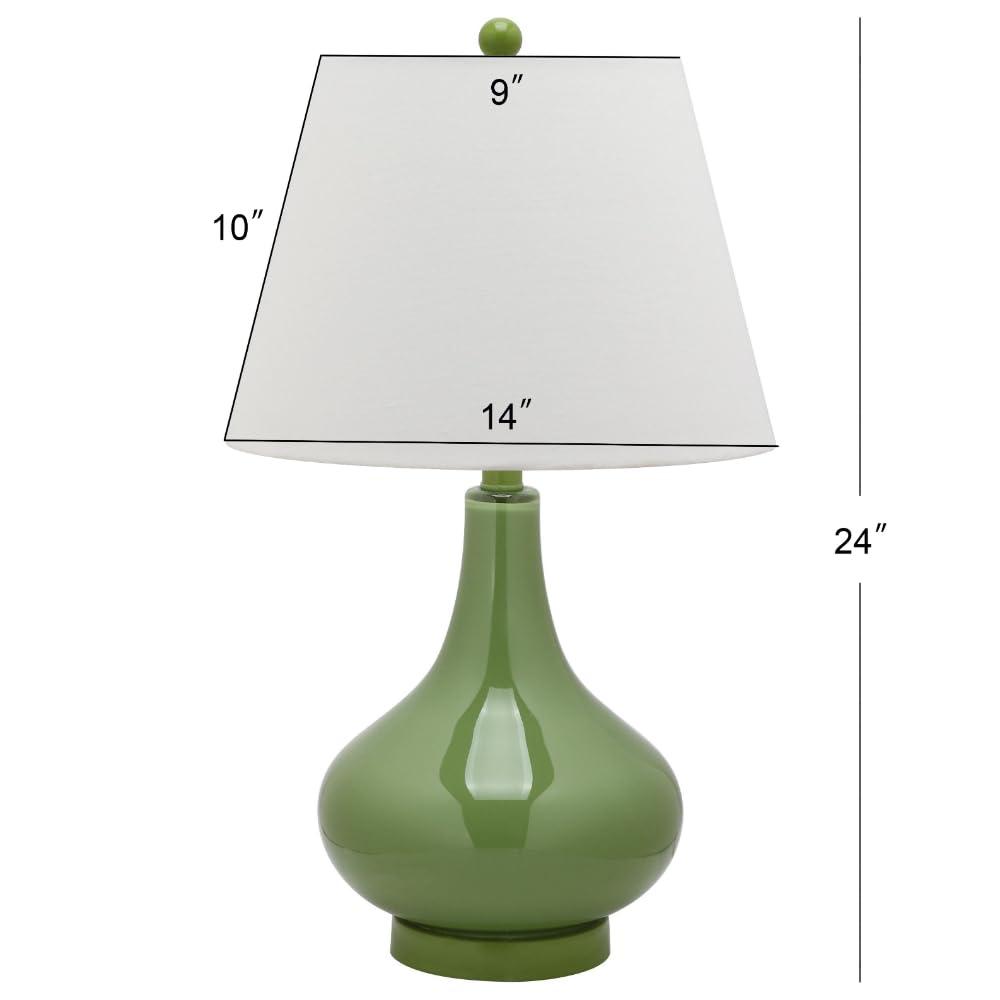 Amy Gourd Table Lamp (Set of 2) - 24 Inch Height - LIT4087 - Green - Safavieh