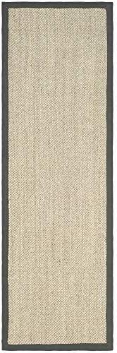 Natural Fiber NF443 Power Loomed Runner Rug - Marble/Grey - 2'x12' - Safavieh.