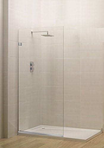 36" x 76" Frameless Clear Glass Shower Screen with Oil Rubbed Bronze Finish