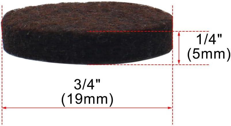 Unique Bargains Felt Furniture Pads Round 3/4" Floor Protector for Chair Legs Feet 30pcs