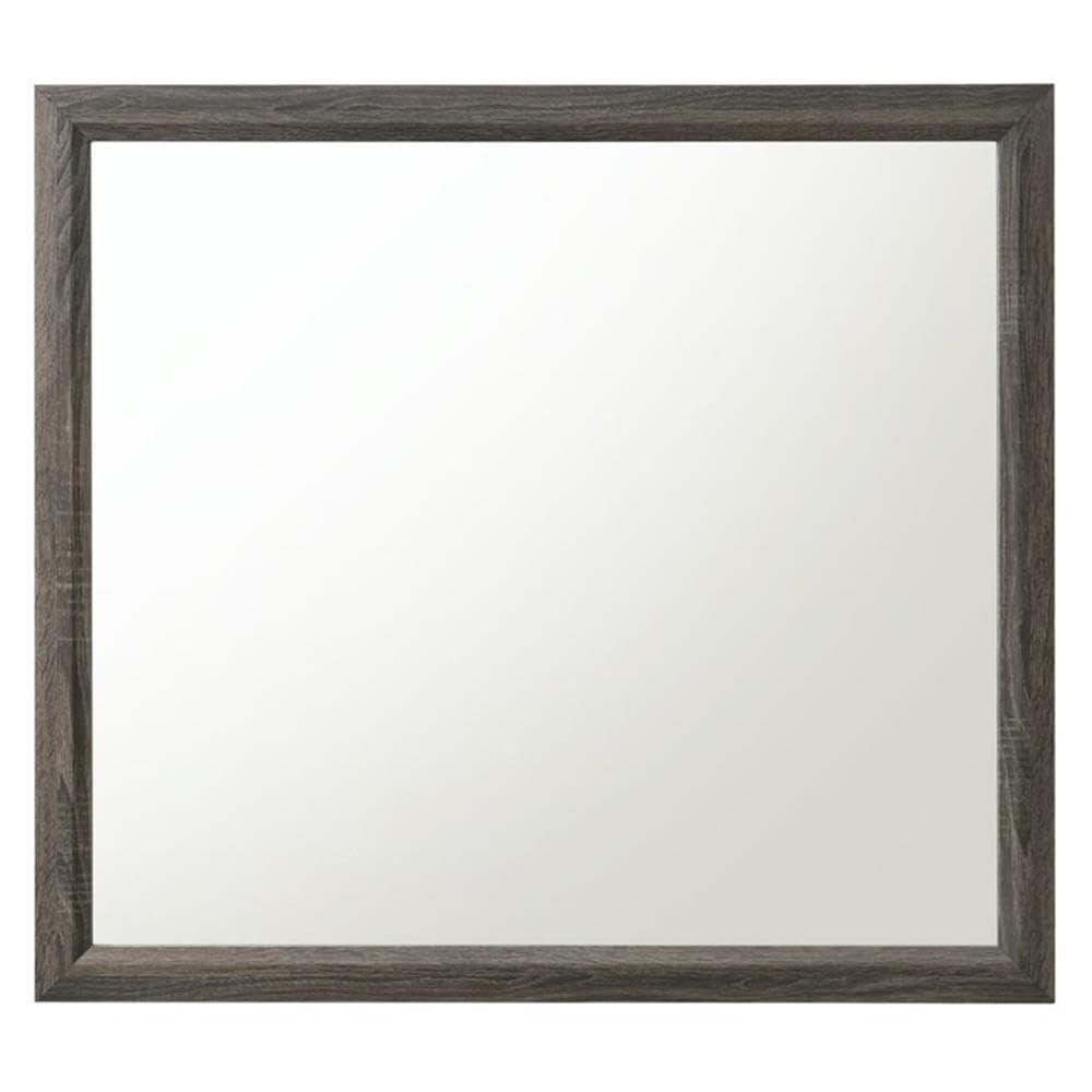 Acme Furniture Valdemar Mirror, Weathered Gray (27054)