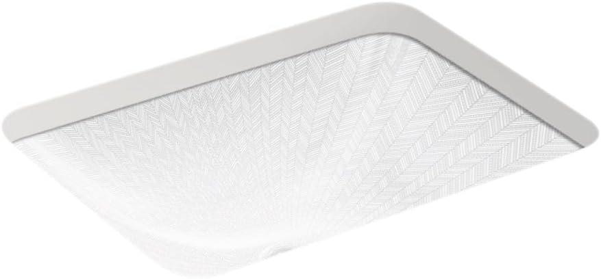 KOHLER Sartorial Herringbone Caxton, ARTIST EDITIONS Rectangle Undermount Bathroom Sink