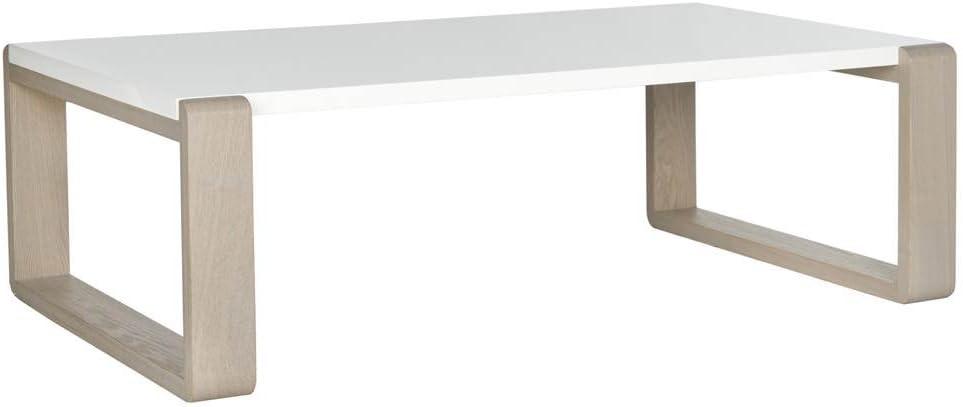 Bartholomewith Coffee Table - White/Grey - Safavieh