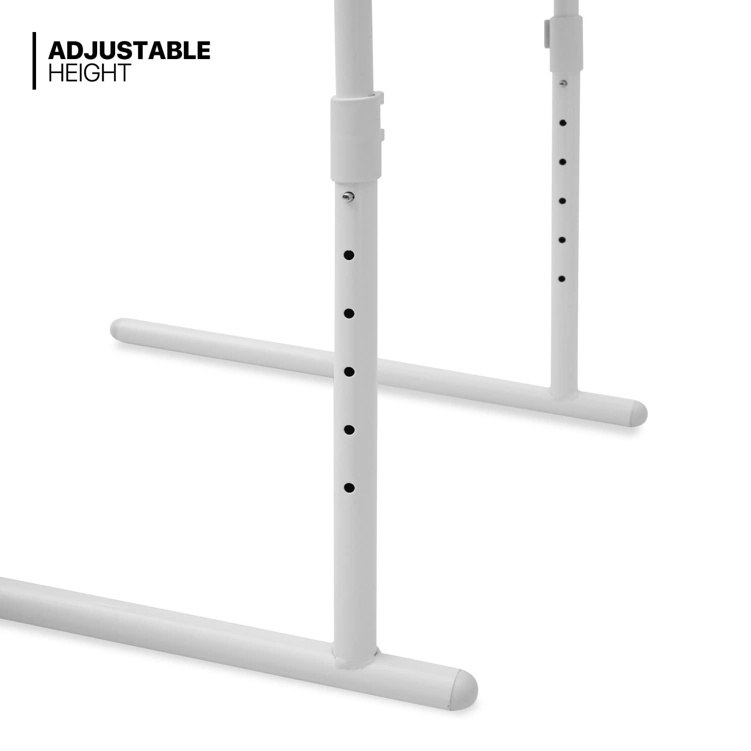MoNiBloom 22" Tilting TV Tray Folding Table, Adjustable Height Foldable Laptop Desk for Bedside Sofa Working
