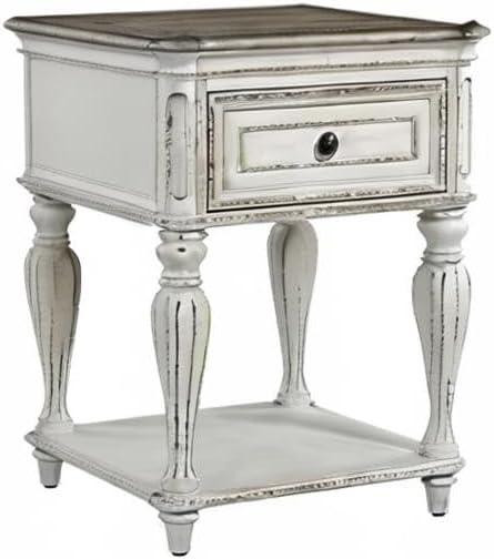 Magnolia Manor White Leg Night Stand