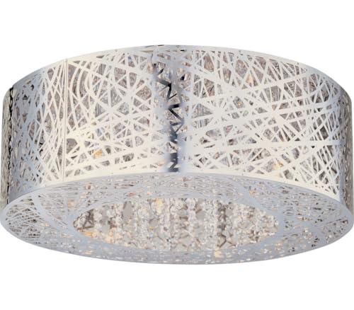 E21301-10PC-ET2 Lighting-Inca-9 Light Flush Mount in Contemporary style-23.5 Inches wide by 8.75 inches high-Polished Chrome Finish-Xenon Lamping Type