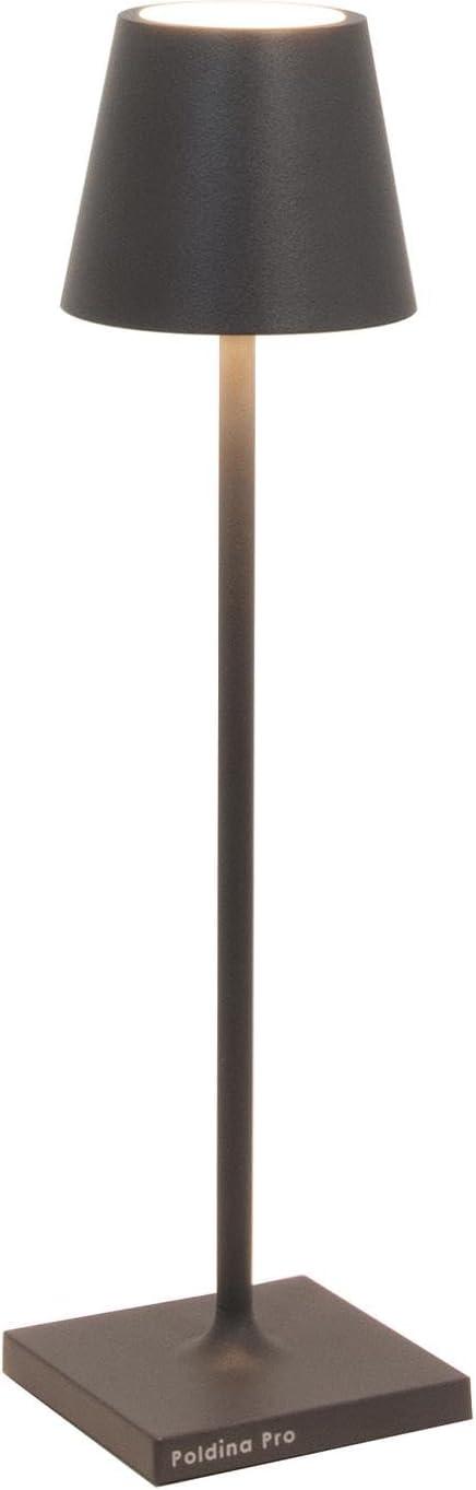 Dark Grey Cordless Touch LED Table Lamp