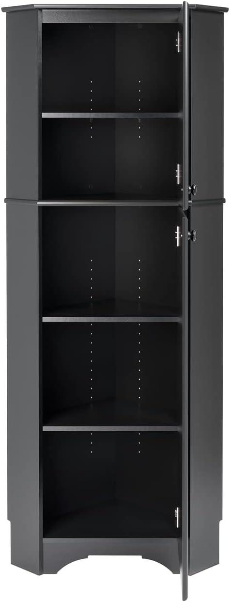 Elite Tall 2 Door Corner Storage Cabinet - Prepac