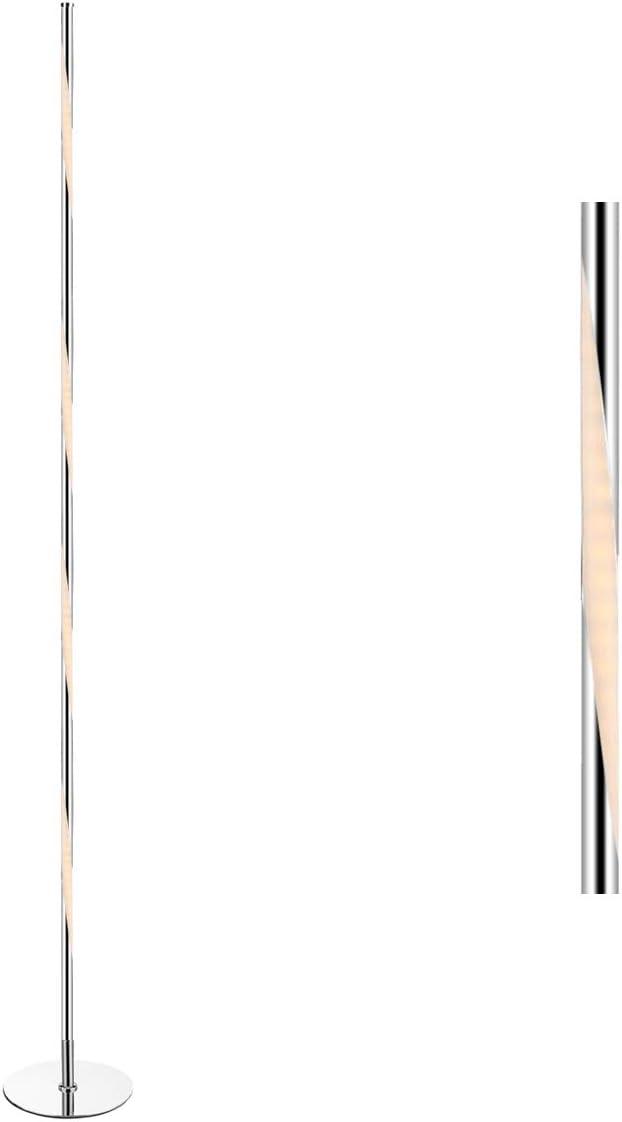 JONATHAN Y JYL7006A Pilar 63.75" LED Integrated Floor Lamp, Modern, Contemporary, Office, Living Room, Family Room, Dining Room, Bedroom, Guest Room, Hallway, Foyer, Chrome