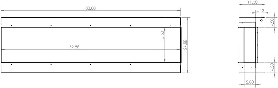 Modern Flames Landscape Pro MultiView 3-Sided Electric Fireplace, 80in.