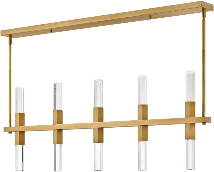 Fredrick Ramond Cecily 10-Light Linear Pendant with Faceted Crystal Rods