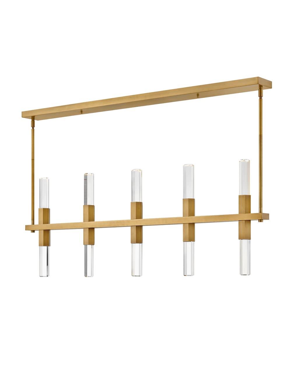 Fredrick Ramond Cecily 10-Light Linear Pendant with Faceted Crystal Rods