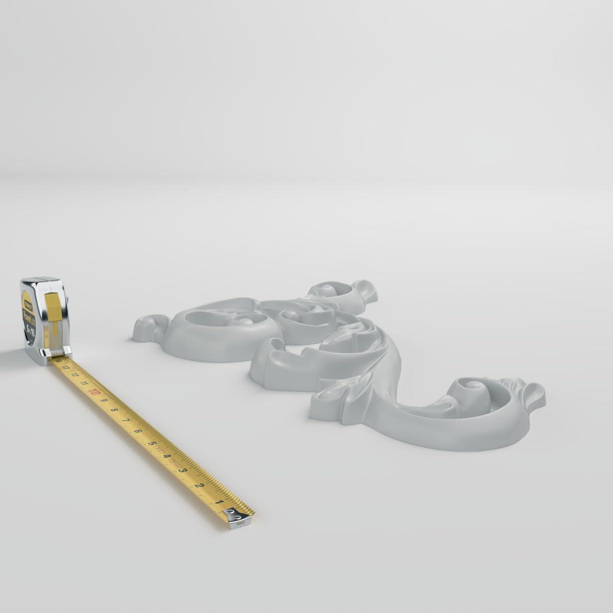 Ekena Millwork Edwards 19.625'' H x 15.75'' W x 1.375'' D Urethane Onlay Scroll