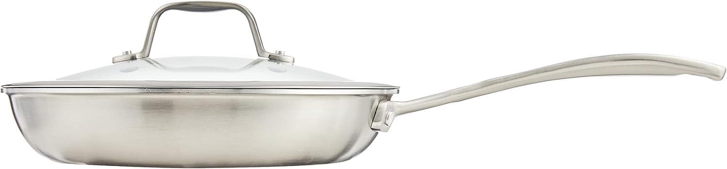 ZWILLING Spirit 3-ply 9.5-inch Stainless Steel Ceramic Nonstick Fry Pan with Lid